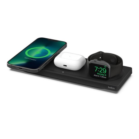 Ładowarka bezprzewodowa Belkin BoostCharge Pro 3-in-1 Wireless Charging Pad with Official MagSafe Charging iPhone/Apple Watch/Ai Ładowarka bezprzewodowa Belkin BoostCharge Pro 3-in-1 Wireless Charging Pad with Official MagSafe Charging iPhone/Apple Watch/Ai