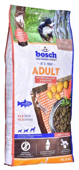 BOSCH Adult Fresh Salmon & Potato - sucha karma dla psa - 15kg