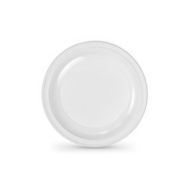 Zestaw talerzy wielokrotnego użytku Algon Biały Plastikowy 22 cm (100 Sztuk)