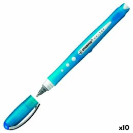 Długopis z płynnym atramentem Stabilo Roller Worker Niebieski 0,5 mm (10 Sztuk)