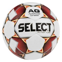 Piłka nożna Select Flash Turf 2019 IMS biało-czerwono-pomarańczowa rozm. 5 14990/14988