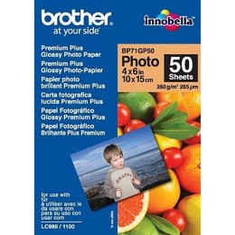 Błyszczący Papier Fotograficzny Brother BP71GP50 10 x 15 cm 50 Kartki (50 Sztuk)