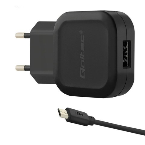 QOLTEC ŁADOWARKA SIECIOWA 12W | 5V | 2.4A | USB |+KABEL MICRO USB QOLTEC ŁADOWARKA SIECIOWA 12W | 5V | 2.4A | USB |+KABEL MICRO USB
