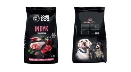 John Dog PREMIUM Małe Rasy Indyk z Wołowiną - sucha karma dla psa - 3 kg