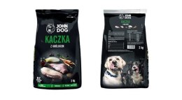John Dog PREMIUM Rasy Duże i Średnie kaczka z królikiem - sucha karma dla psa - 3 kg