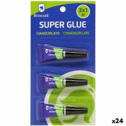 Klej błyskawiczny Bismark Super Glue 1 g (24 Sztuk)