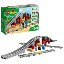 Zestaw Samochodów Lego DUPLO 10872 Train rails and bridge 26 Części