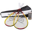 Zestaw do Speedmintona Racketball Set Dunlop żółto-czerwone 762091