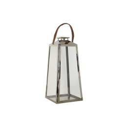 Lampa DKD Home Decor Brązowy Srebrzysty Skórzany Szkło Stal Chromowanie 30 x 30 x 66 cm