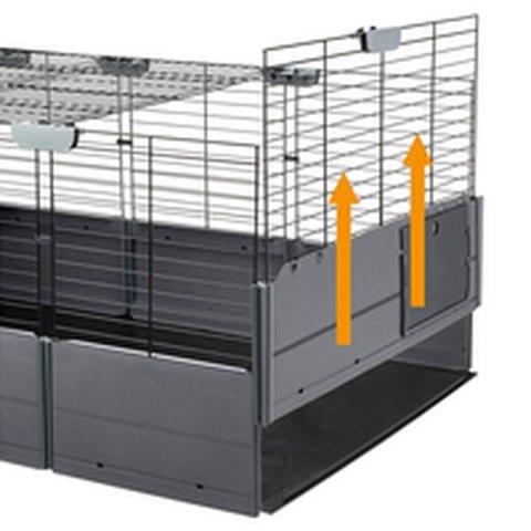 Klatka Ferplast Multipla Double 107,5 x 72 x 96,5 cm Metal Plastikowy Klatka Ferplast Multipla Double 107,5 x 72 x 96,5 cm Metal Plastikowy