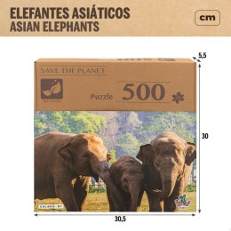 Układanka puzzle Colorbaby Elephant 500 Części 6 Sztuk 61 x 46 x 0,1 cm