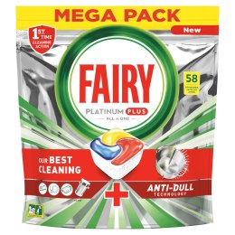 Fairy Platinum Plus Anti-Dual Lemon 58 szt.
