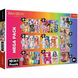 Puzzle 10in1 Kolekcja modnych laleczek Rainbow High