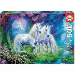 Układanka puzzle Educa Unicorns In The Forest 500 Części 34 x 48 cm