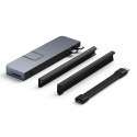 Koncentrator USB 7-in-2 USB-C HUB Grey HDMI/RJ45/USB-A/MicroSD/USB4