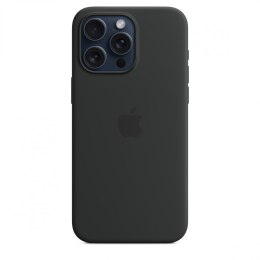 Etui silikonowe z MagSafe do iPhonea 15 Pro Max - czarne