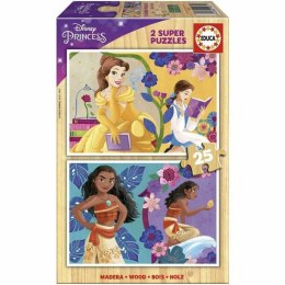 Zestaw 2 Puzzli Disney Princess Bella + Vaiana 25 Części
