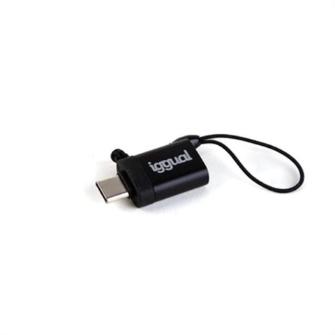 Adapter USB C na USB iggual IGG318409 Czarny