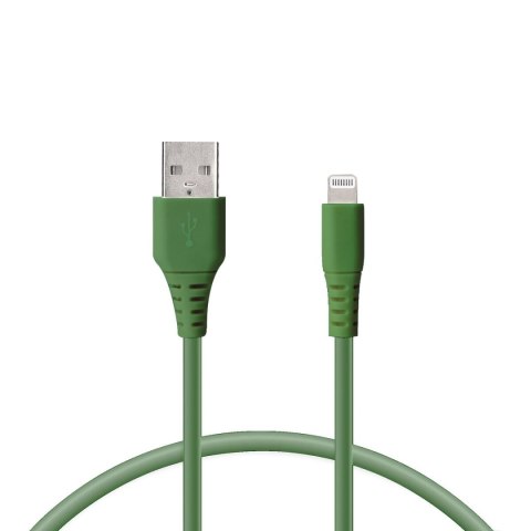 Kabel do Danych/Ładowania z USB KSIX Kolor Zielony 1 m Kabel do Danych/Ładowania z USB KSIX Kolor Zielony 1 m