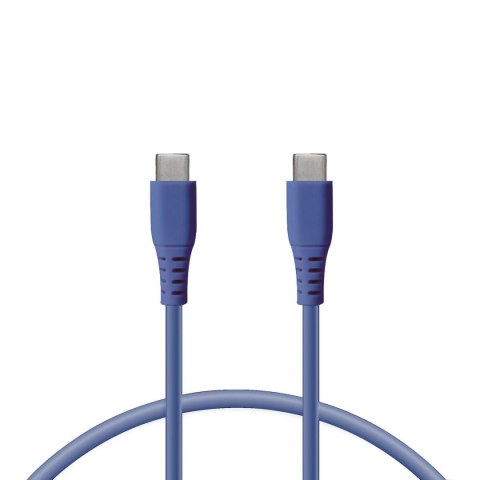 Kabel do Danych/Ładowania z USB KSIX Niebieski 1 m Kabel do Danych/Ładowania z USB KSIX Niebieski 1 m