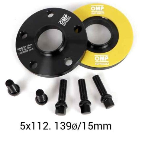 Dystanse poszerzające OMP CB 57,1 PCD 5x112 15 mm M14 x 1,50 Dystanse poszerzające OMP CB 57,1 PCD 5x112 15 mm M14 x 1,50
