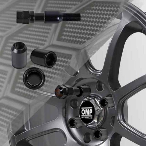 Nakrętka OMP OMPS09731201 M12 x 1,25 4 uds Czarny Nakrętka OMP OMPS09731201 M12 x 1,25 4 uds Czarny