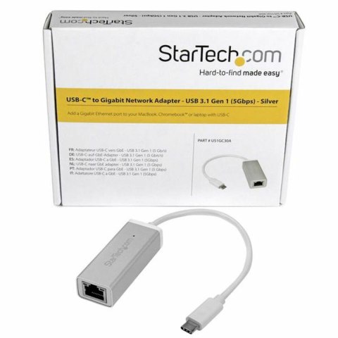 Adapter Sieciowy Startech US1GC30A Srebrzysty Adapter Sieciowy Startech US1GC30A Srebrzysty