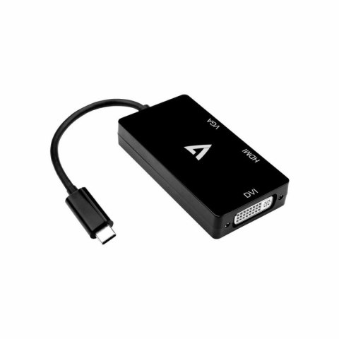 Adapter USB-C na HDMI V7 V7UC-VGADVIHDMI-BLK Czarny Adapter USB-C na HDMI V7 V7UC-VGADVIHDMI-BLK Czarny