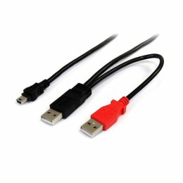 Kabel USB 2.0 A na Mini USB B Startech USB2HABMY6 Czerwony Czarny