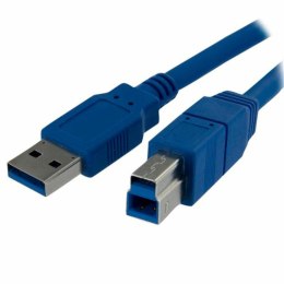 Kabel USB A na USB B Startech USB3SAB1M Niebieski