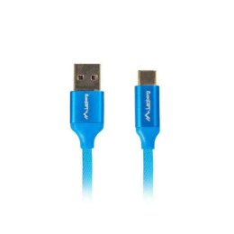 Kabel USB A na USB C Lanberg Quick Charge 3.0 Niebieski - 1 m