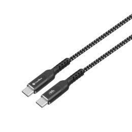 Kabel USB-C CoolBox COO-CAB-UC-60W 1,2 m Czarny Czarny/Szary