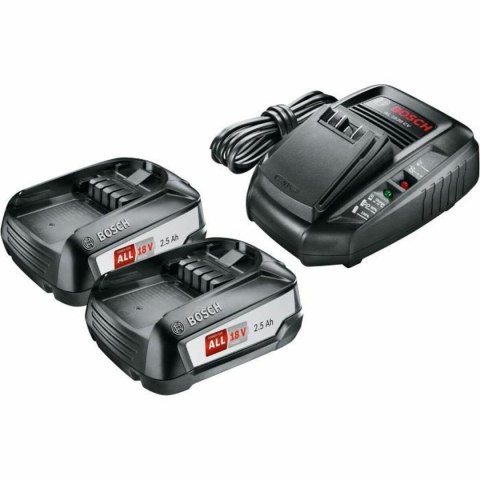 Charger and rechargeable battery set BOSCH 1600A011LD 2,5 Ah Litio Ion 18 V Charger and rechargeable battery set BOSCH 1600A011LD 2,5 Ah Litio Ion 18 V