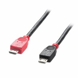 Adapter Micro USB do Mini USB LINDY 31759 Czarny 1 m