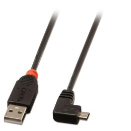 Kabel USB 2.0 A na Micro USB B LINDY 31976 1 m Czarny