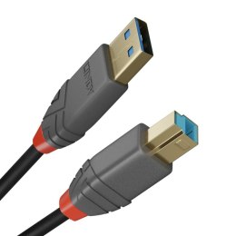 Kabel USB A na USB B LINDY 36740 50 cm Czarny