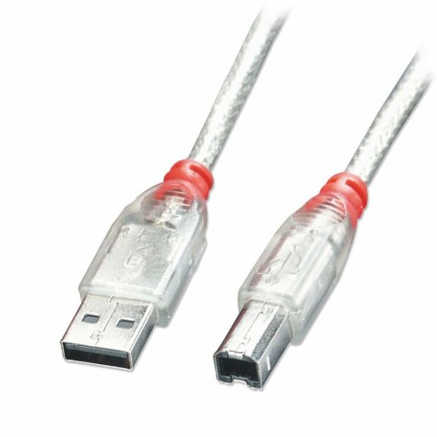 Kabel USB A na USB B LINDY 41754 3 m Biały Kabel USB A na USB B LINDY 41754 3 m Biały
