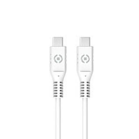 Kabel USB C Celly Biały 1 m
