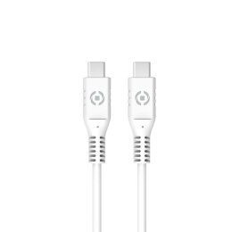 Kabel USB C Celly Biały 1 m