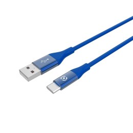 Kabel USB-C do USB Celly USBTYPECCOLORBL Ciemnoniebieski 1 m