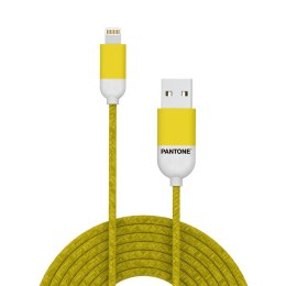 Kabel USB do Lightning Pantone PT-LCS001-5Y Żółty 1,5 m
