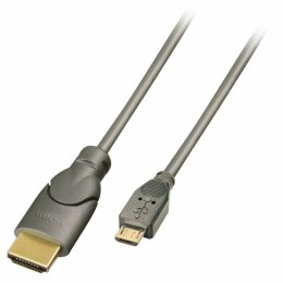Kabel USB do micro USB LINDY 41565 50 cm Czarny