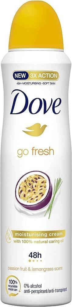 Dove Go Fresh Passion Fruit & Lemongrass Antyperspirant Spray 150 ml Dove Go Fresh Passion Fruit & Lemongrass Antyperspirant Spray 150 ml