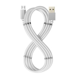Kabel USB do micro USB Celly USBMICROMAGWH Biały 1 m