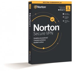 Oprogramowanie Norton Secure VPN PL 1 użytkownik, 1 urządzenie, 1 rok 21420123