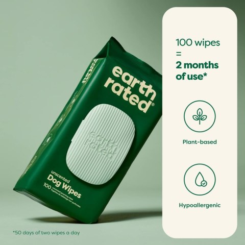 Chusteczki Earth Rated 100 Sztuk Chusteczki Earth Rated 100 Sztuk