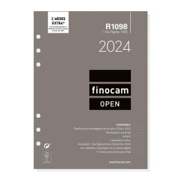 Kartki do dziennika Finocam Open R1098 2024 Biały 15,5 x 21,5 cm