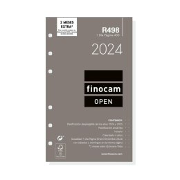Kartki do dziennika Finocam Open R498 2024 Biały 9,1 x 15,2 cm