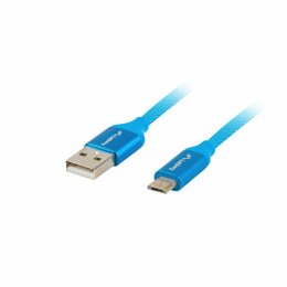 Kabel Micro USB Lanberg CA-USBM-20CU-0010-BL 1 m