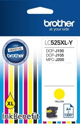 Tusz LC525XLY YELL 1300 do DCP-J100 DCP-J105